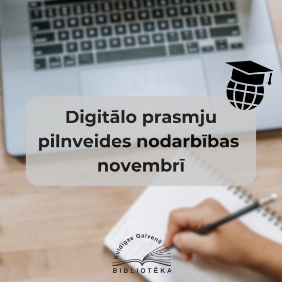 Digitālo prasmju pilnveides nodarbības novembrī
