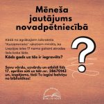 Mēneša jautājums novadpētniecībā: aprīlis
