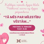 Dzejas pēcpusdiena “Tā mēs par mīlestību vēstām…”