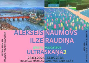 Read more about the article Gleznotāju Alekseja Naumova un Ilzes Raudiņas izstāde “ULTRASKAŅA 2”