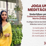 Jogas un meditācijas nodarbība kopā ar Catherine Priyadharshini Martin (Indija)