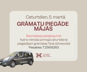 Read more about the article Grāmatu piegāde mājās