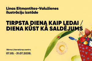 Read more about the article Lietuviešu mākslinieces Linas Eitmantītes-Valužienes ilustrāciju izstāde “Diena kā saldējums”