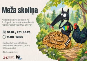Read more about the article Pirmā “Meža skoliņas” cikla tikšanās ar stāstnieci Ingu Brūveri